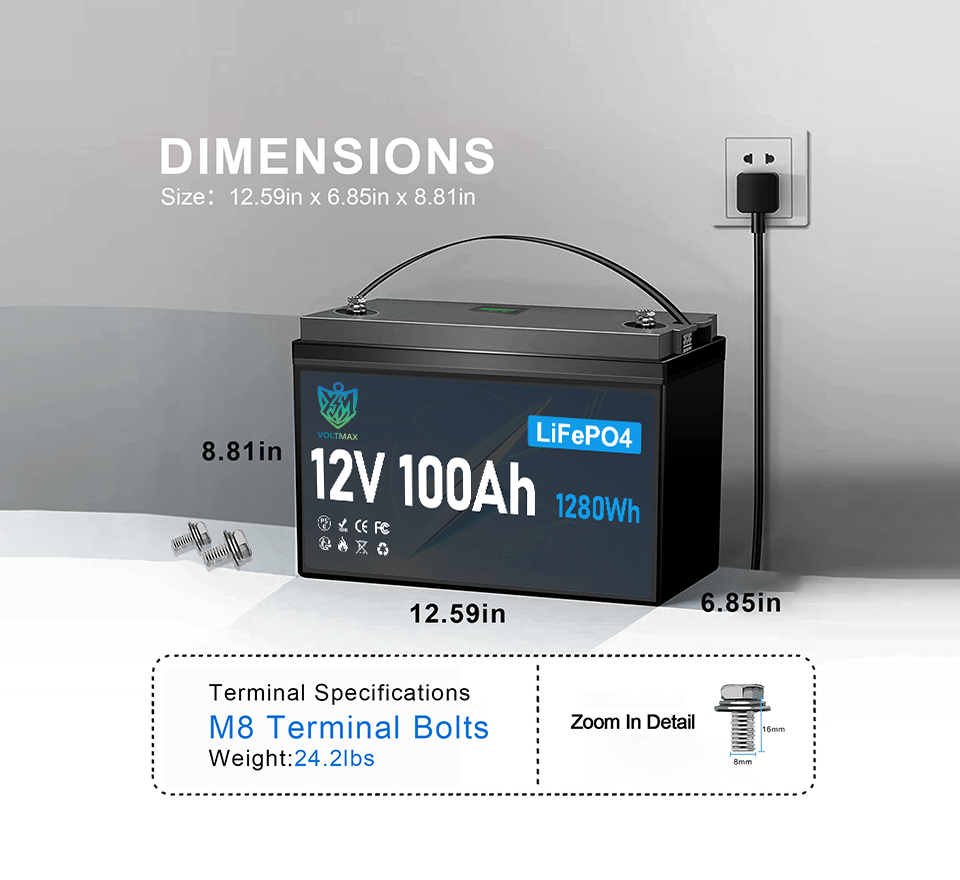 12 volt lithium marine battery