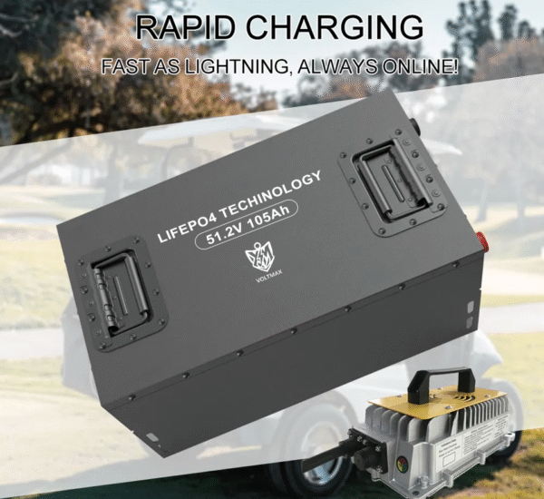 51.2v 105ah lithium golf cart battery