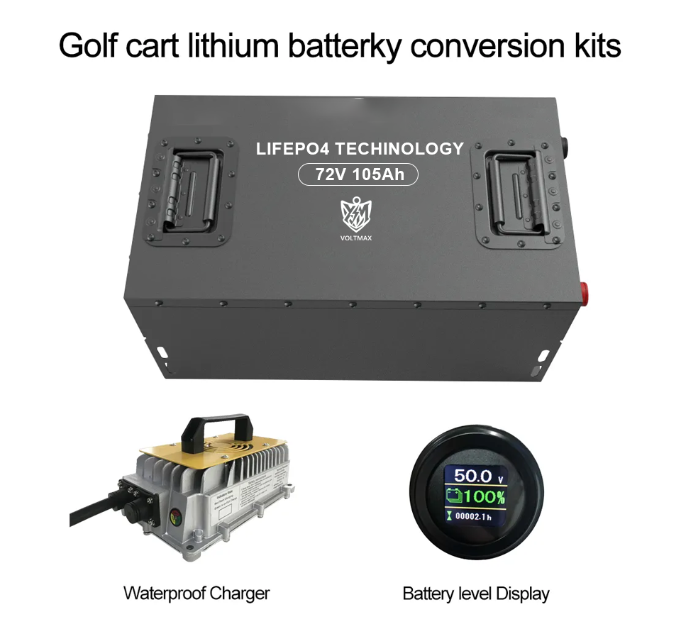 lithium golf cart batteries 72v 105ah lifepo4 battery